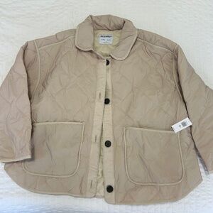 OLD NAVY Women’s Beige Quilted Jacket